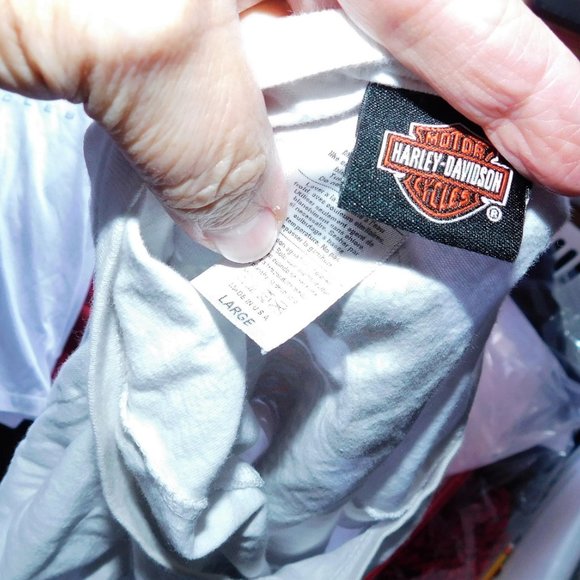 HarleyDavidson Tops White Harley Davidson Sundance Wyoming Biker